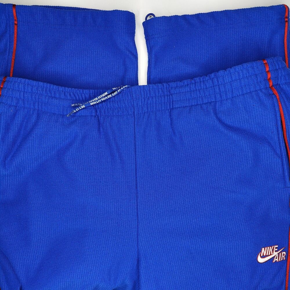 Vintage Nike Air Pants Mens XXL Blue Heavyweight Baggy Y2K Sweatpants Polyester